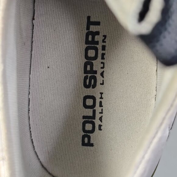 Ralph Lauren Polo Sport Sneakers Shoes Mens Size 9 Silver Black Athletic Lace Up main image 5